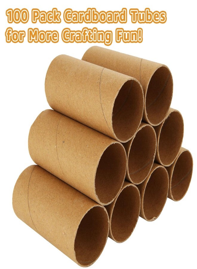 ZOFORTY 100 Pack Cardboard Tubes for Crafts, 1.57 x 3.35 Inch Round Craft Rolls Tubes, Paper Rolls for Crafts, Classroom and Art DIY Projects (Brown) - Image 4